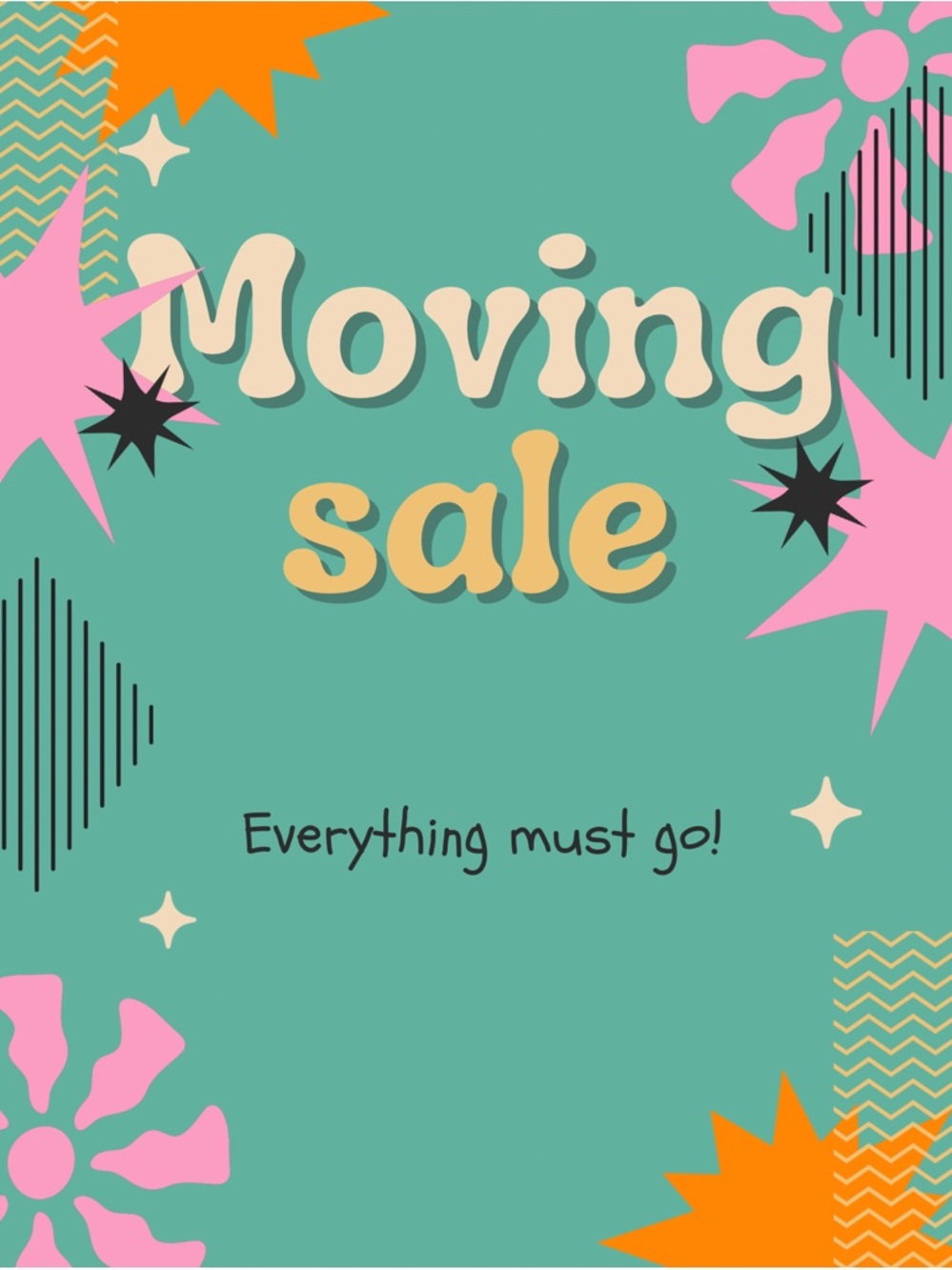 Moving Sale